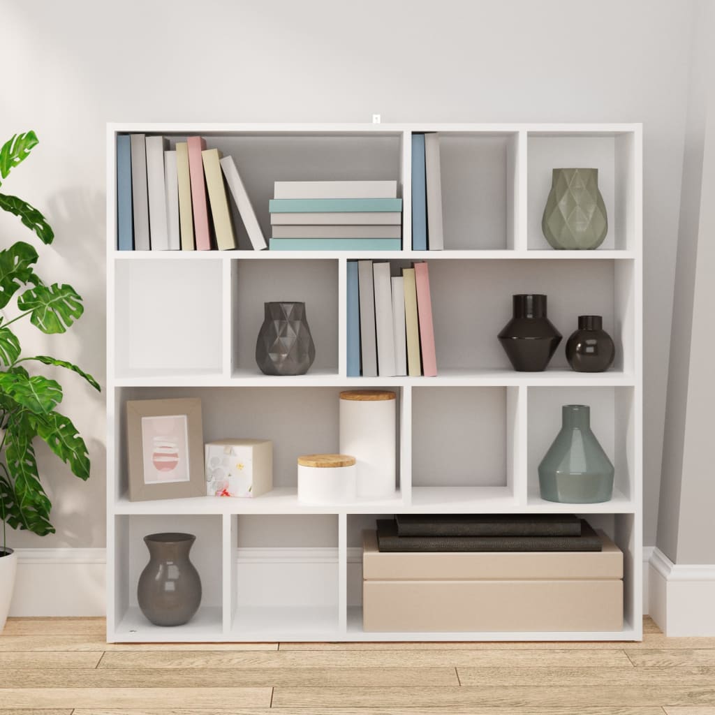Bookcase/divider 105x24x102 cm white