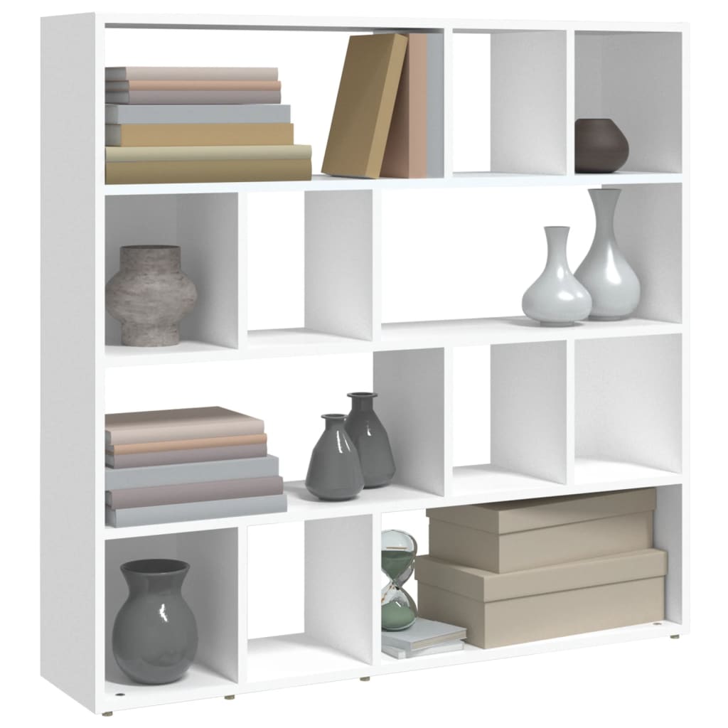 Bookcase/divider 105x24x102 cm white