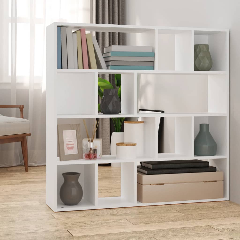 Bookcase/divider 105x24x102 cm white