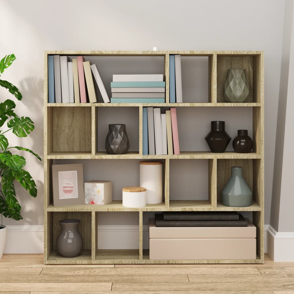 Bookcase/divider 105x24x102 cm sonoma oak