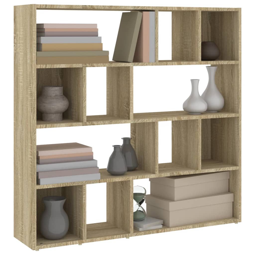 Bookcase/divider 105x24x102 cm sonoma oak