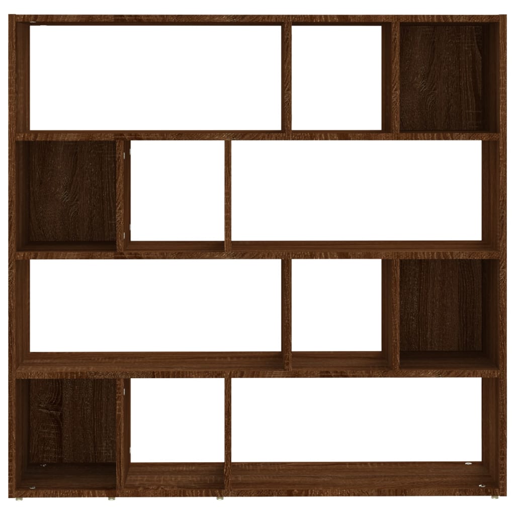 Bookcase/divider 105x24x102 cm brown oak