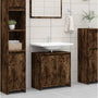 Armário casa de banho 60x33x61 cm derivados de madeira fumado