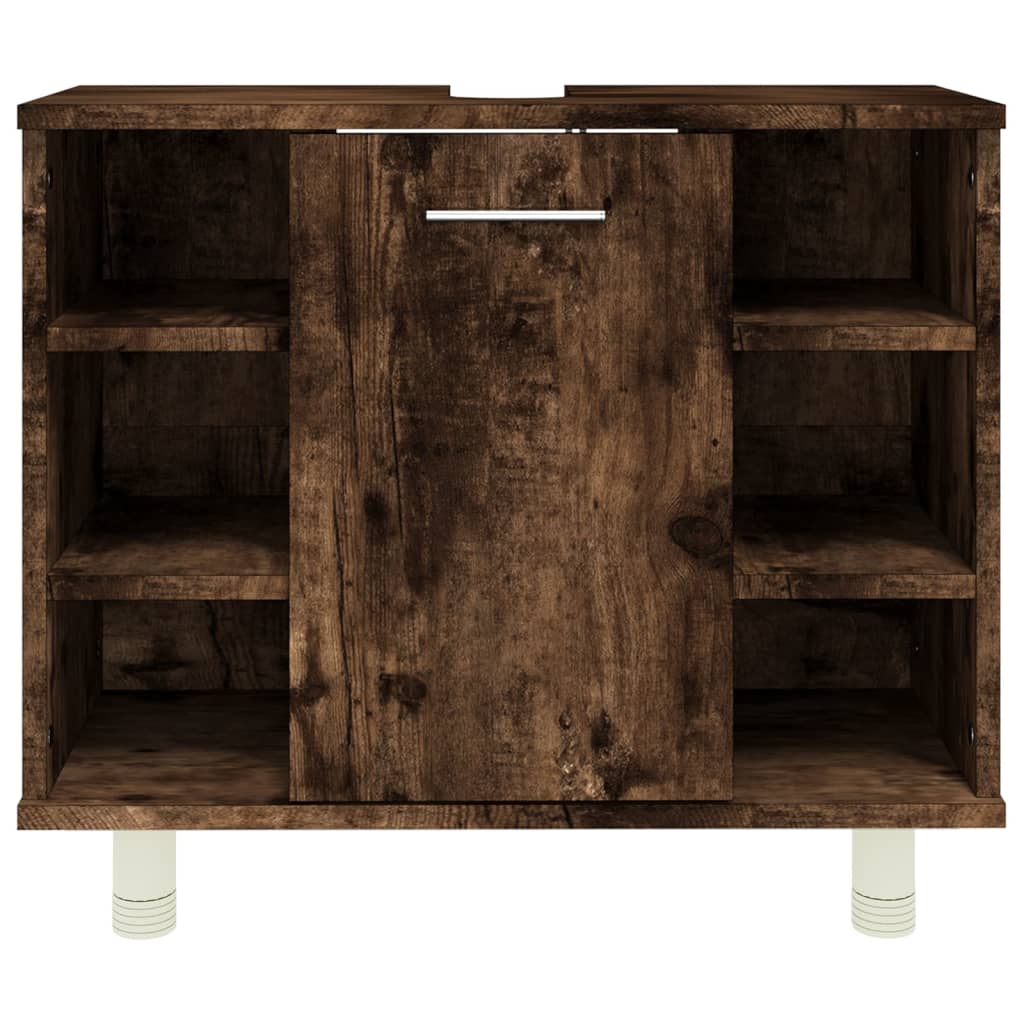 Mueble de baño de madera de roble ahumado