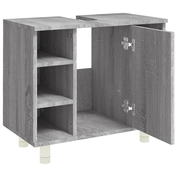 WC cabinet 60x32x53.5 cm made of sonoma gray wood