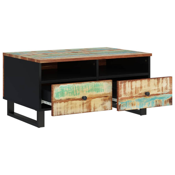 Mesa de centro 80x54x40 cm madeira recuperada/derivados madeira