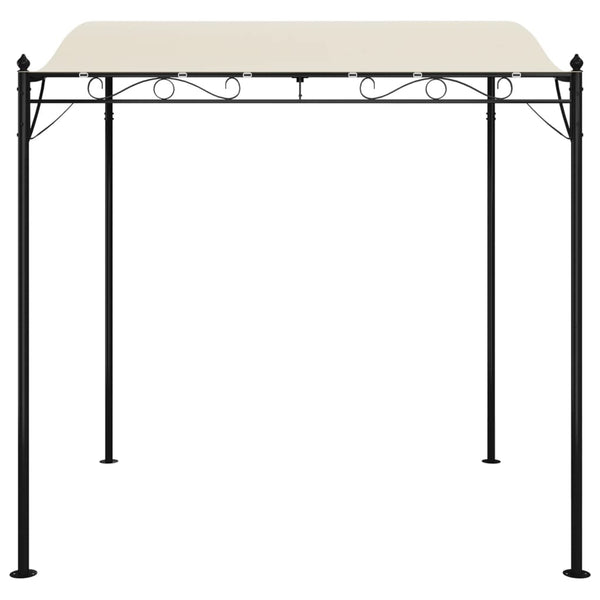 Toldo 2x2,3 m 180 g/m² tecido e aço cor creme