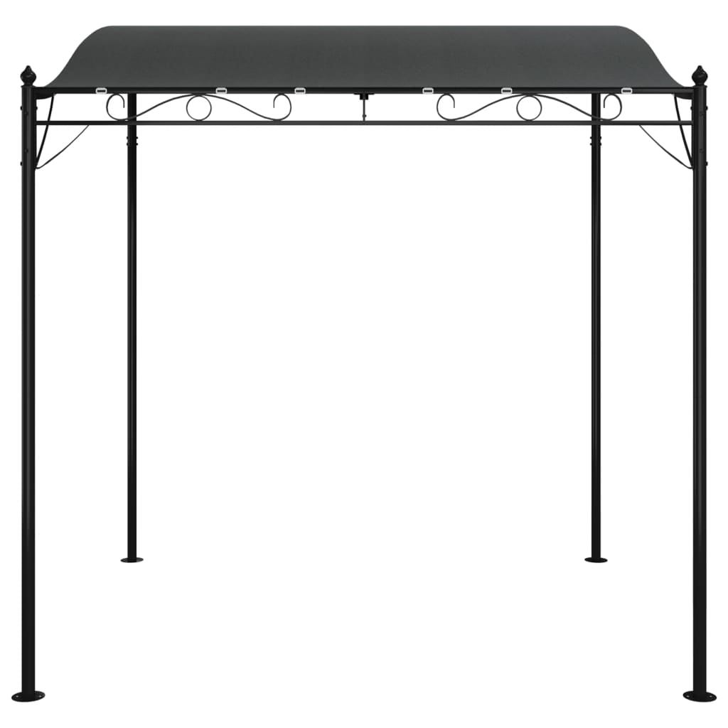 Toldo 2x2,3 m 180 g/m² tecido e aço antracite