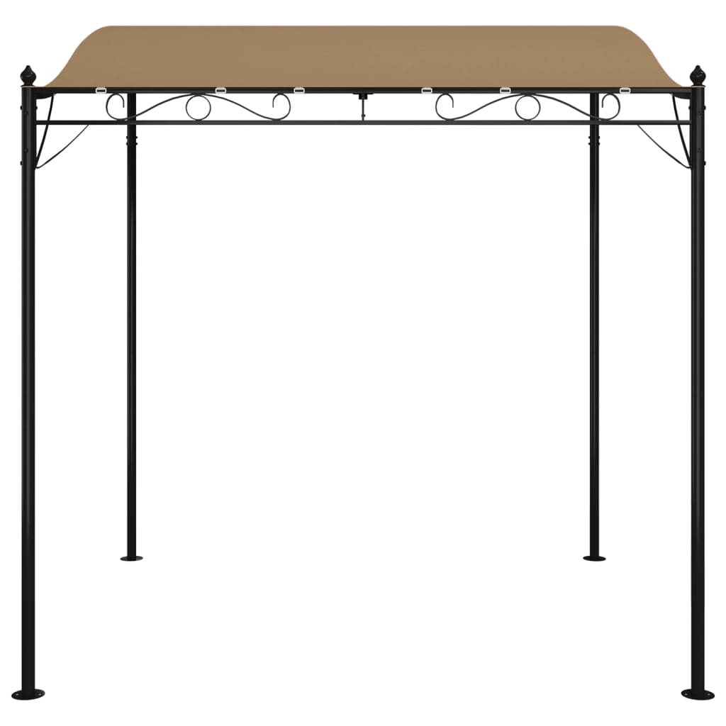 Toldo 2x2,3 m 180 g/m² tecido e aço cinzento-acastanhado