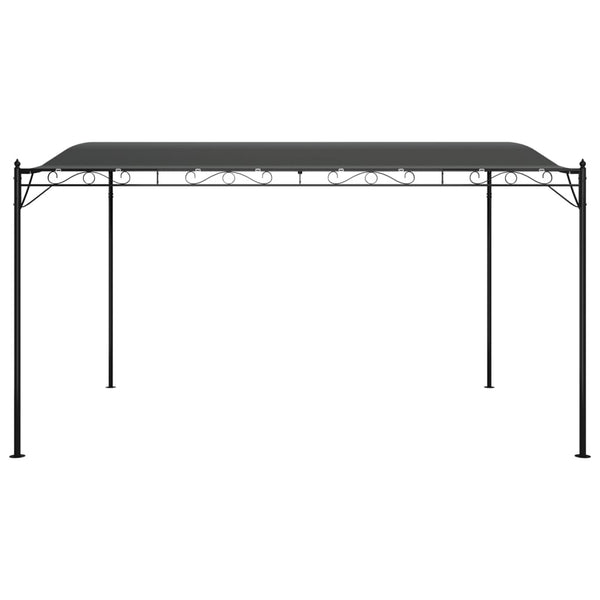 Toldo 4x3 m 180 g/m² tecido e aço antracite