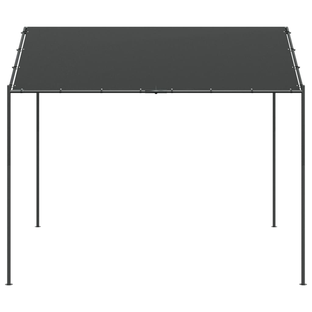 Tenda com toldo 3x3 m aço e tecido antracite