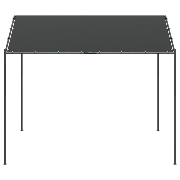 Tenda com toldo 4x4 m aço e tecido antracite