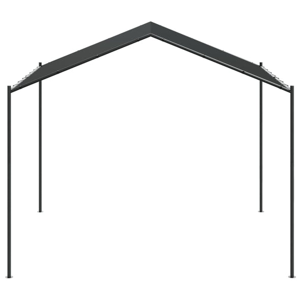 Tenda com toldo 4x4 m aço e tecido antracite