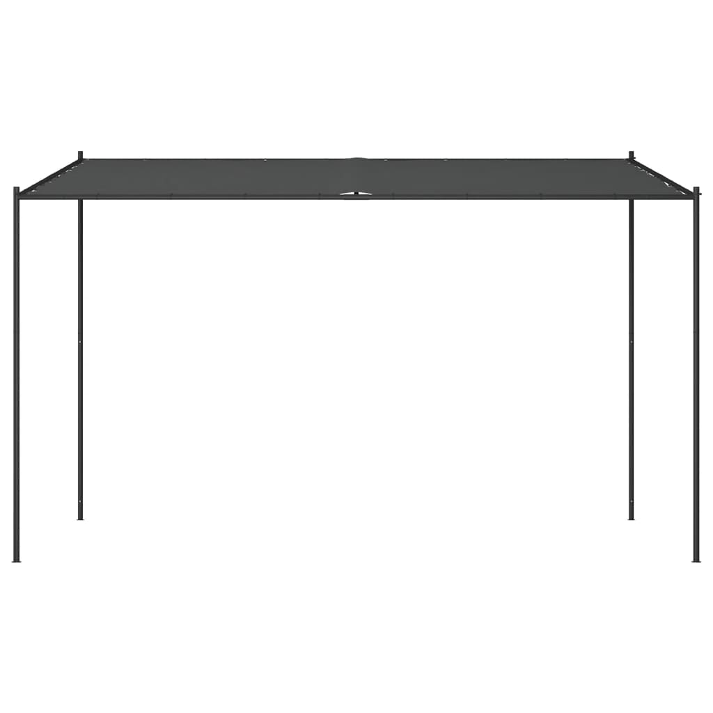 Gazebo 4x4 m 180 g/m² tecido e aço antracite