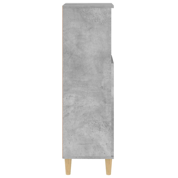 Armário WC 30x30x100 cm derivados de madeira cinzento cimento