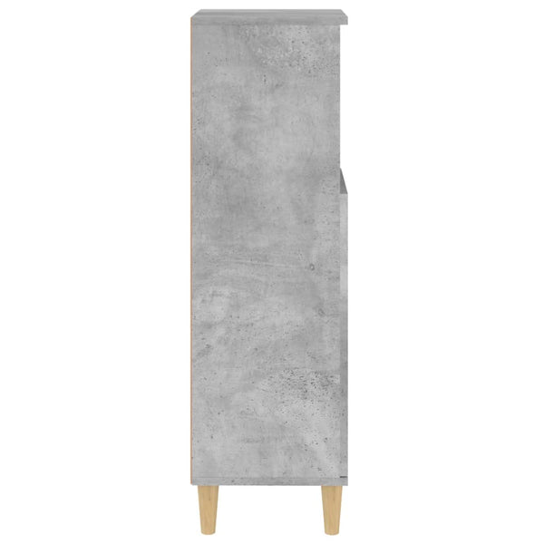 WC cabinet 30x30x100 cm cement gray wood-based