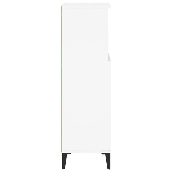 Bathroom cabinet 30x30x100 cm white wood