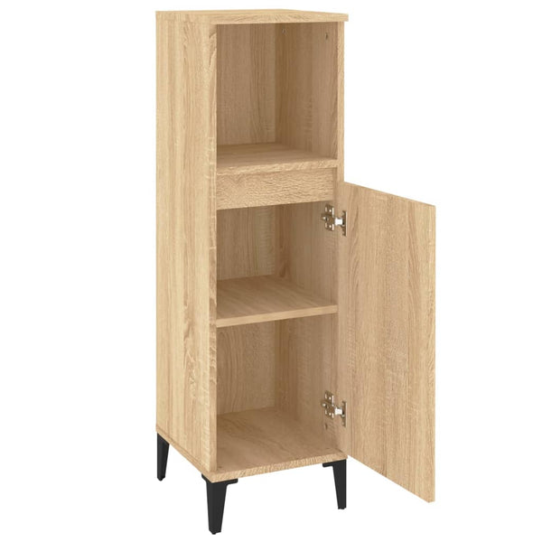 WC cabinet 30x30x100 cm made from sonoma oak wood