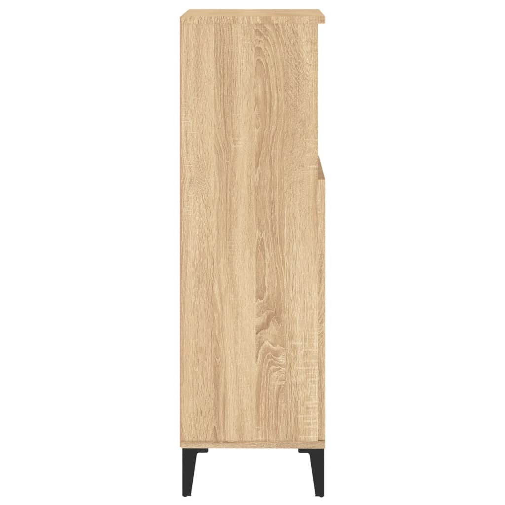 Armário WC 30x30x100 cm derivados de madeira carvalho sonoma