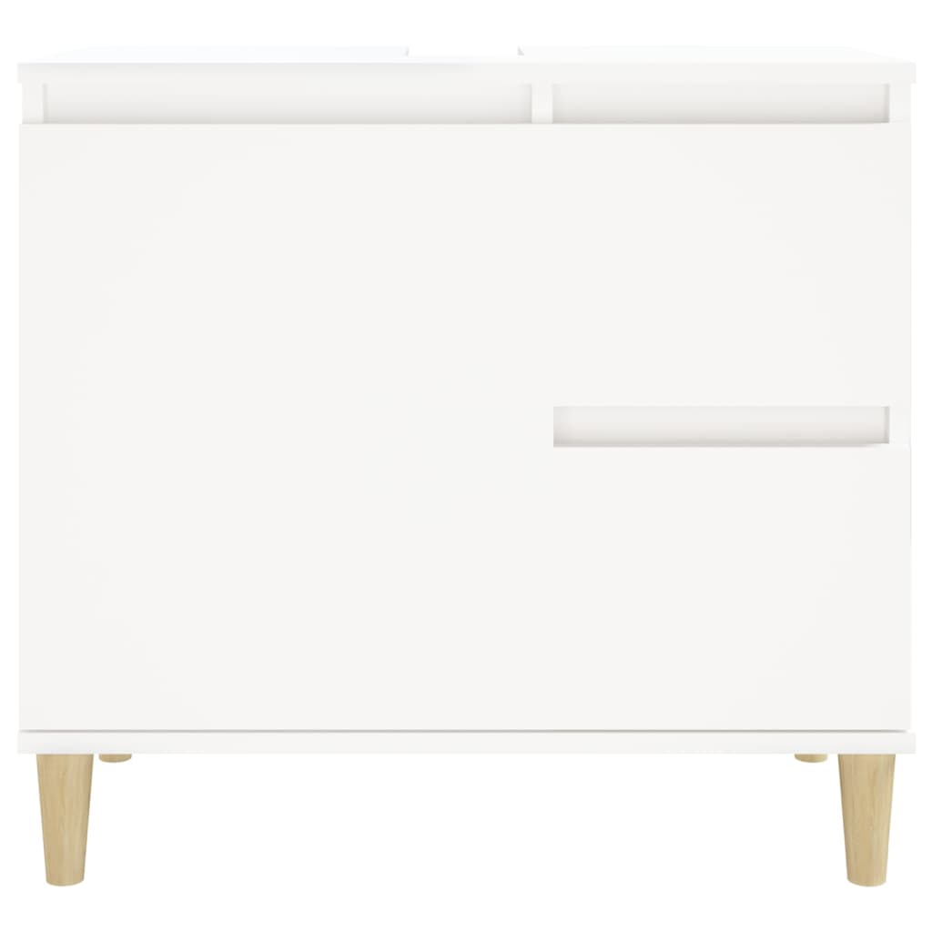 Mueble de baño 65x33x60cm madera blanca