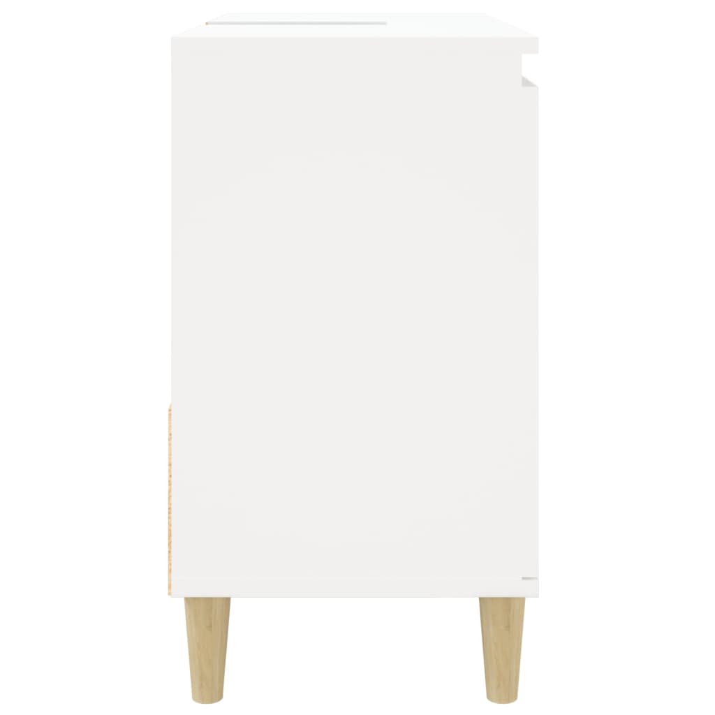 Bathroom cabinet 65x33x60cm white wood