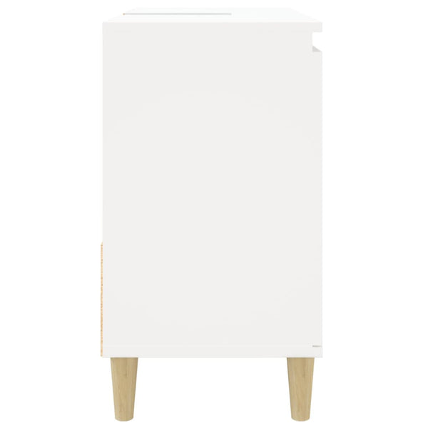 Bathroom cabinet 65x33x60cm white wood