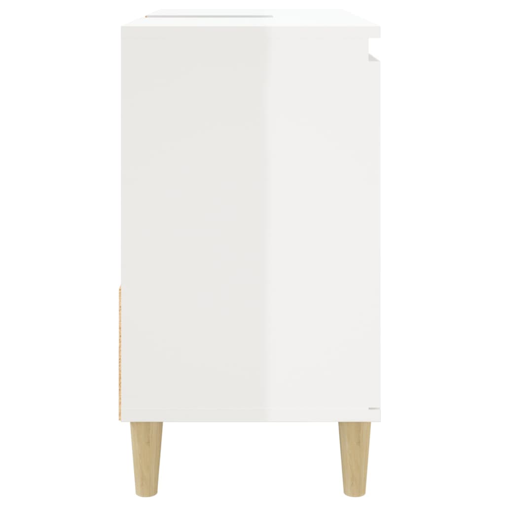 Armário casa 65x33x60 cm derivados de madeira branco brilhante