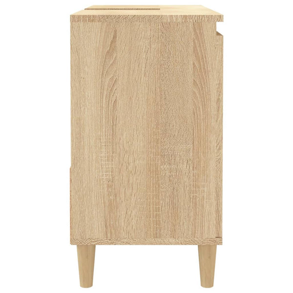 Mueble WC 65x33x60 cm fabricado en madera de roble sonoma