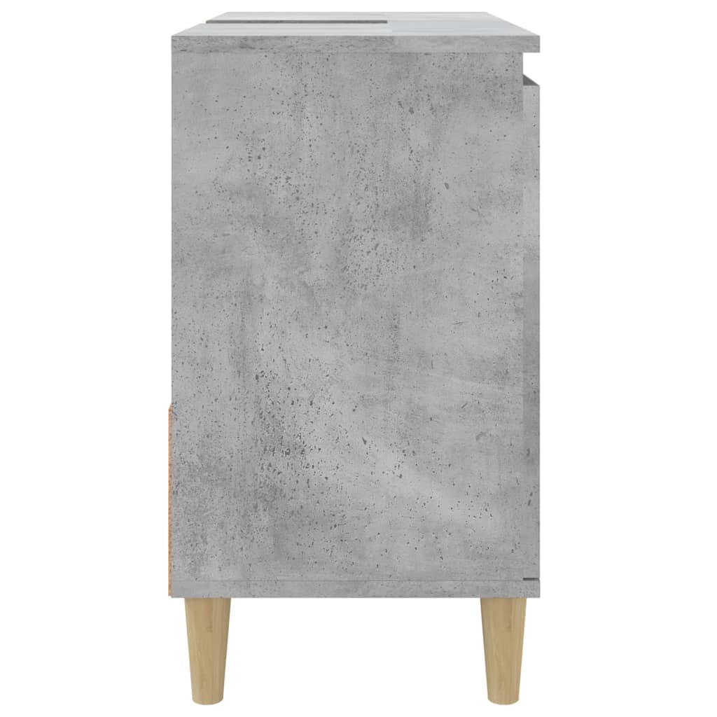 Mueble WC 65x33x60 cm base madera gris cemento