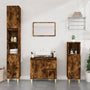 Bathroom cabinet 65x33x60 cm smoked oak wood