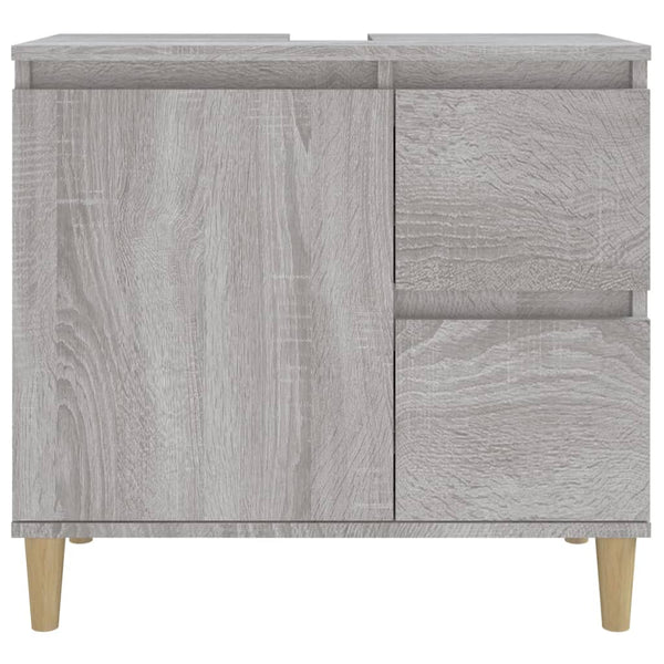 WC cabinet 65x33x60 cm made of gray sonoma wood