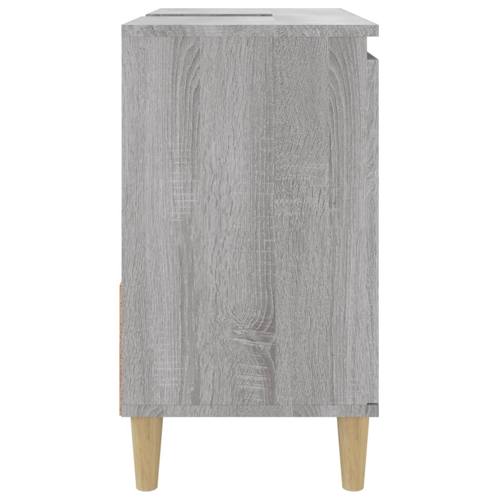 WC cabinet 65x33x60 cm made of gray sonoma wood