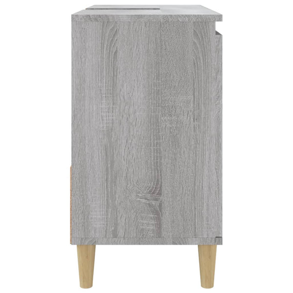 Mueble WC 65x33x60 cm fabricado en madera de sonoma gris