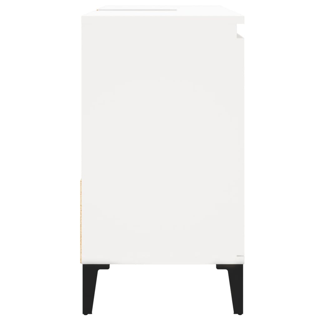 Bathroom cabinet 65x33x60cm white wood