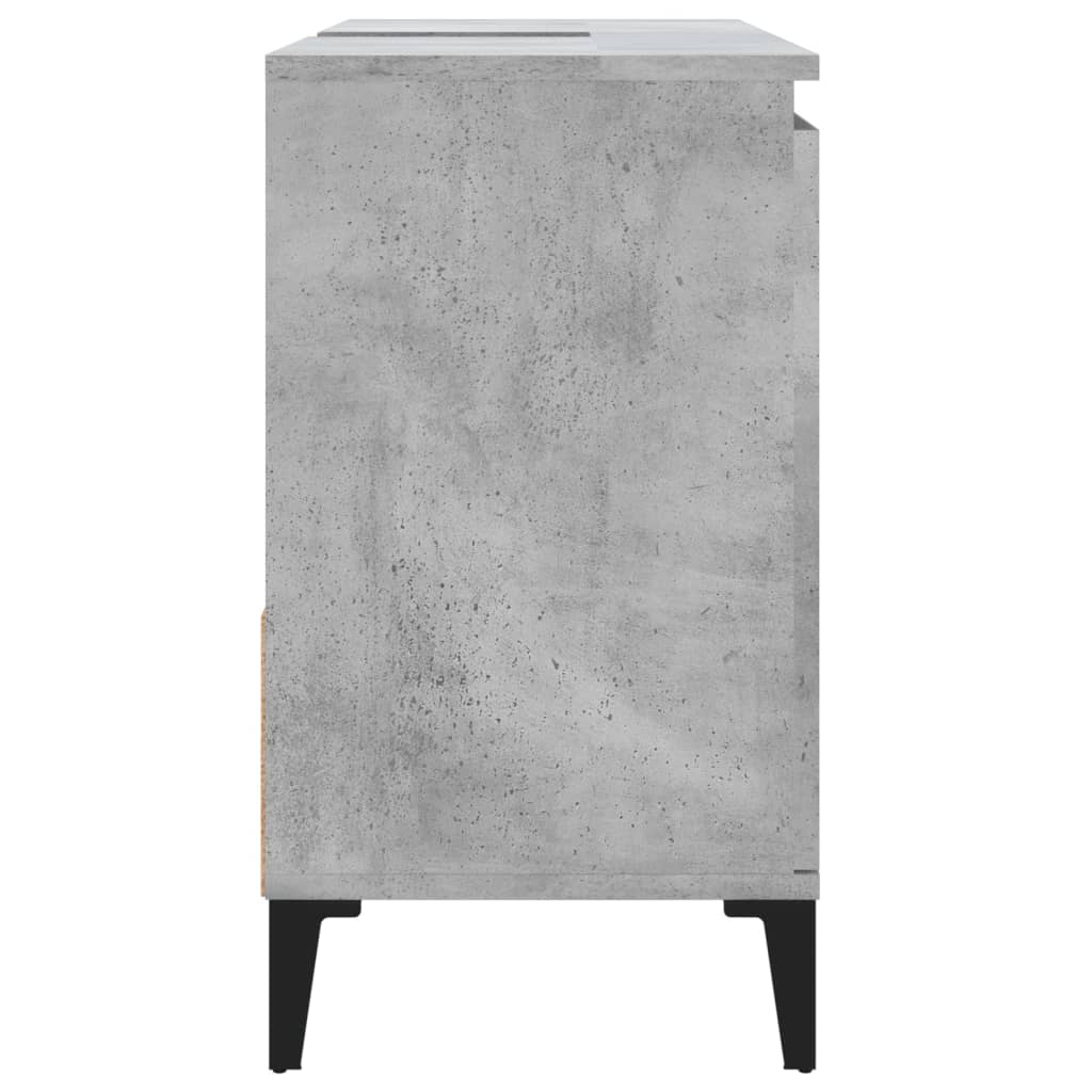 WC cabinet 65x33x60 cm cement gray wood-based