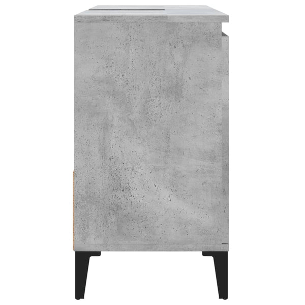 Armário WC 65x33x60 cm derivados de madeira cinzento cimento