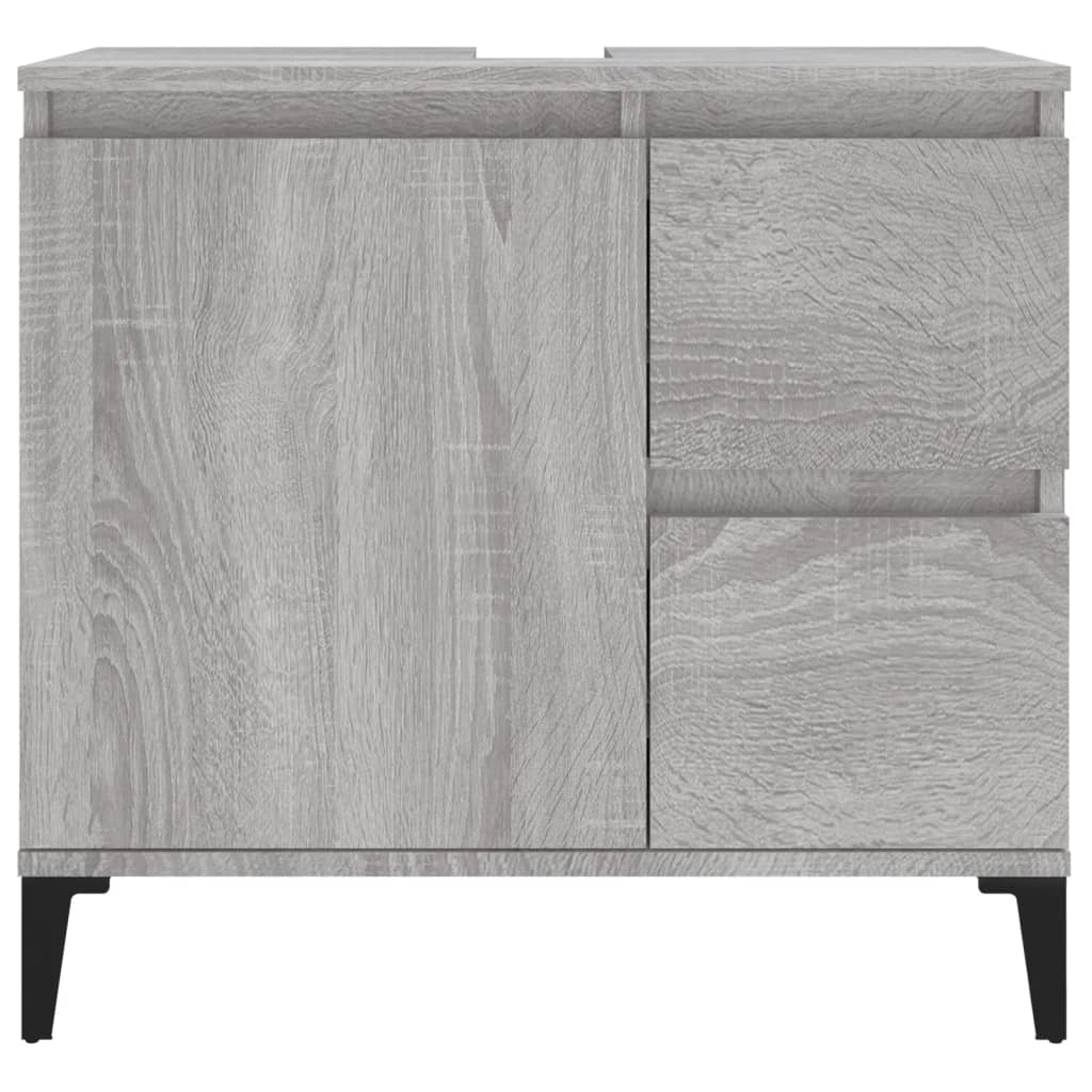 WC cabinet 65x33x60 cm made of gray sonoma wood