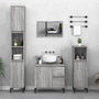 Mueble WC 65x33x60 cm fabricado en madera de sonoma gris