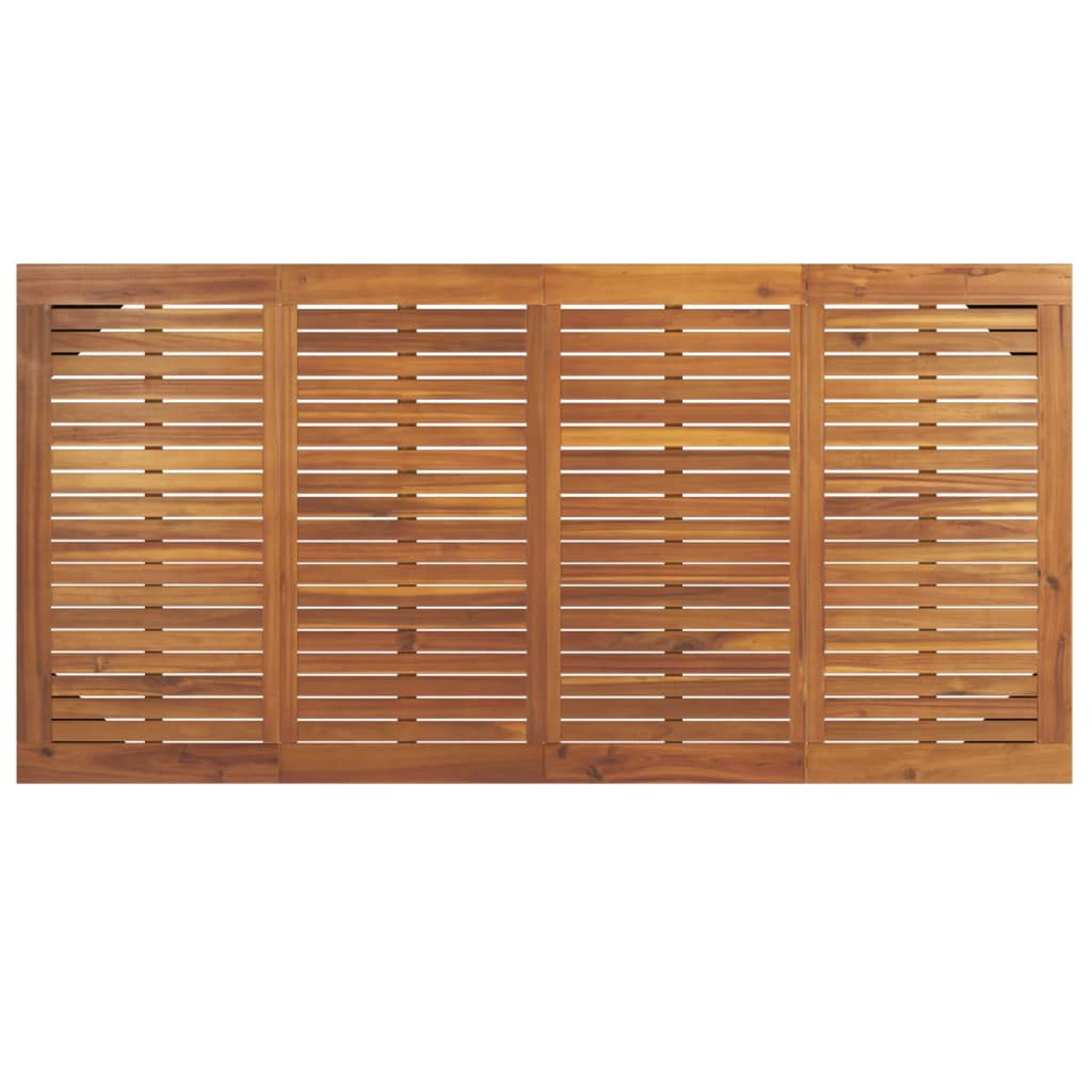 Mesa jardim c/ pernas estilo grampo 180x90x75 cm acácia maciça