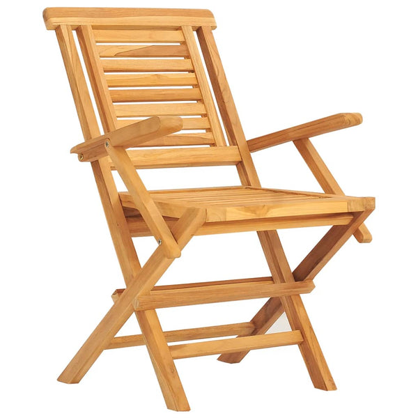 Cadeiras de jardim dobráveis 2 pcs 56x63x90 cm teca maciça