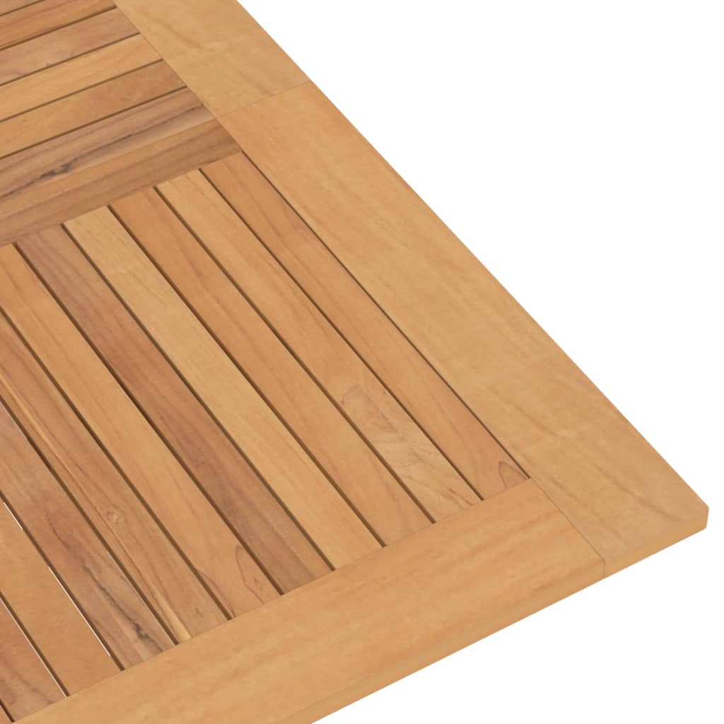 Mesa de jardim dobrável 110x110x75 cm madeira de teca maciça