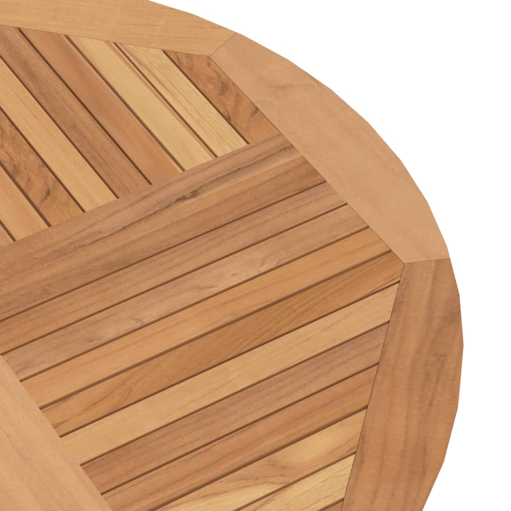 Mesa de jardim dobrável Ø 110x75 cm madeira de teca maciça