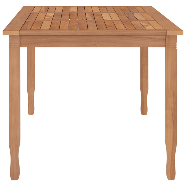 Mesa de jantar p/ jardim 200x90x75 cm madeira de teca maciça