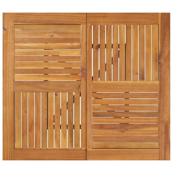 Mesa de jardim 85x85x75 cm madeira de acácia maciça