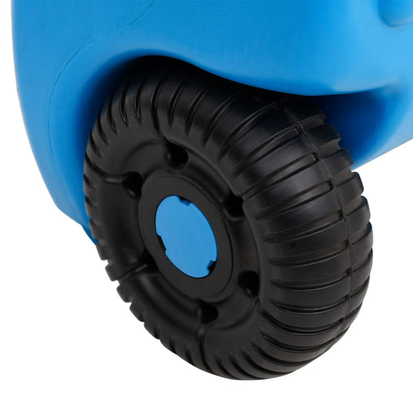 Tanque de água com rodas para campismo 25 L azul