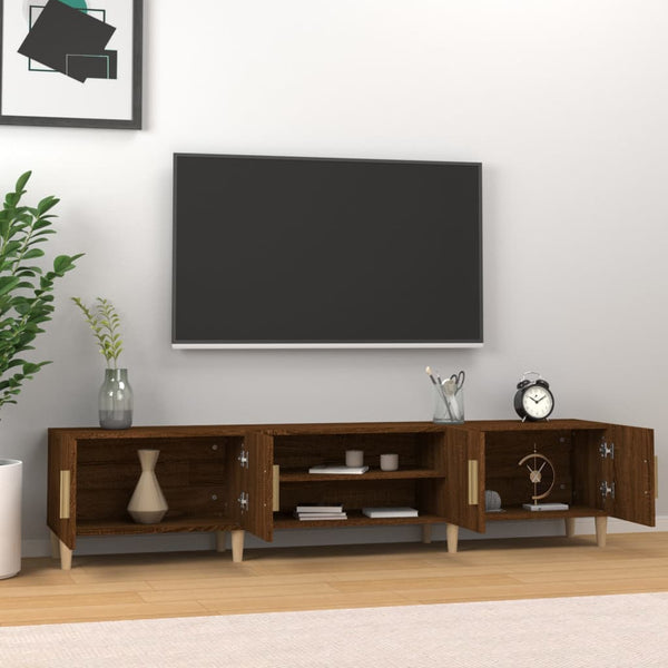 Móvel de TV 180x31,5x40 cm derivados madeira carvalho castanho