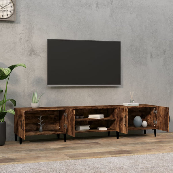 Móvel de TV 180x31,5x40 cm derivados de madeira carvalho fumado