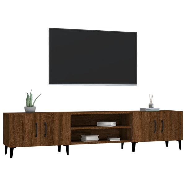 Móvel de TV 180x31,5x40 cm derivados madeira carvalho castanho