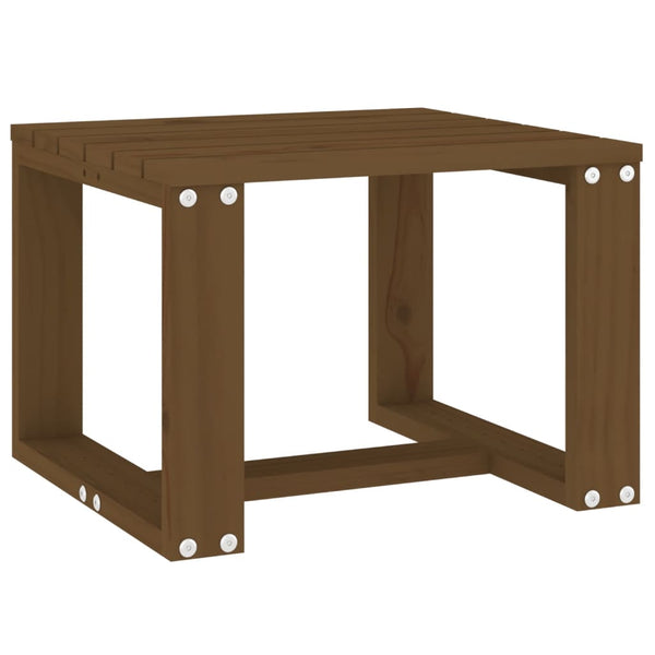 Garden side table 40x38x28.5 cm solid pine honey brown