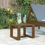 Garden side table 40x38x28.5 cm solid pine honey brown